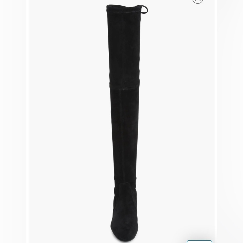 Stuart Weitzman Genna Over-the-Knee Boot in Black Leather Size 7 NWT - Picture 3 of 10